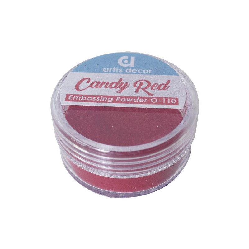 Polvos de Embossing Candy Red de Artis Decor